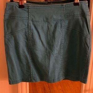PacSun Teal Denim Mini Skirt